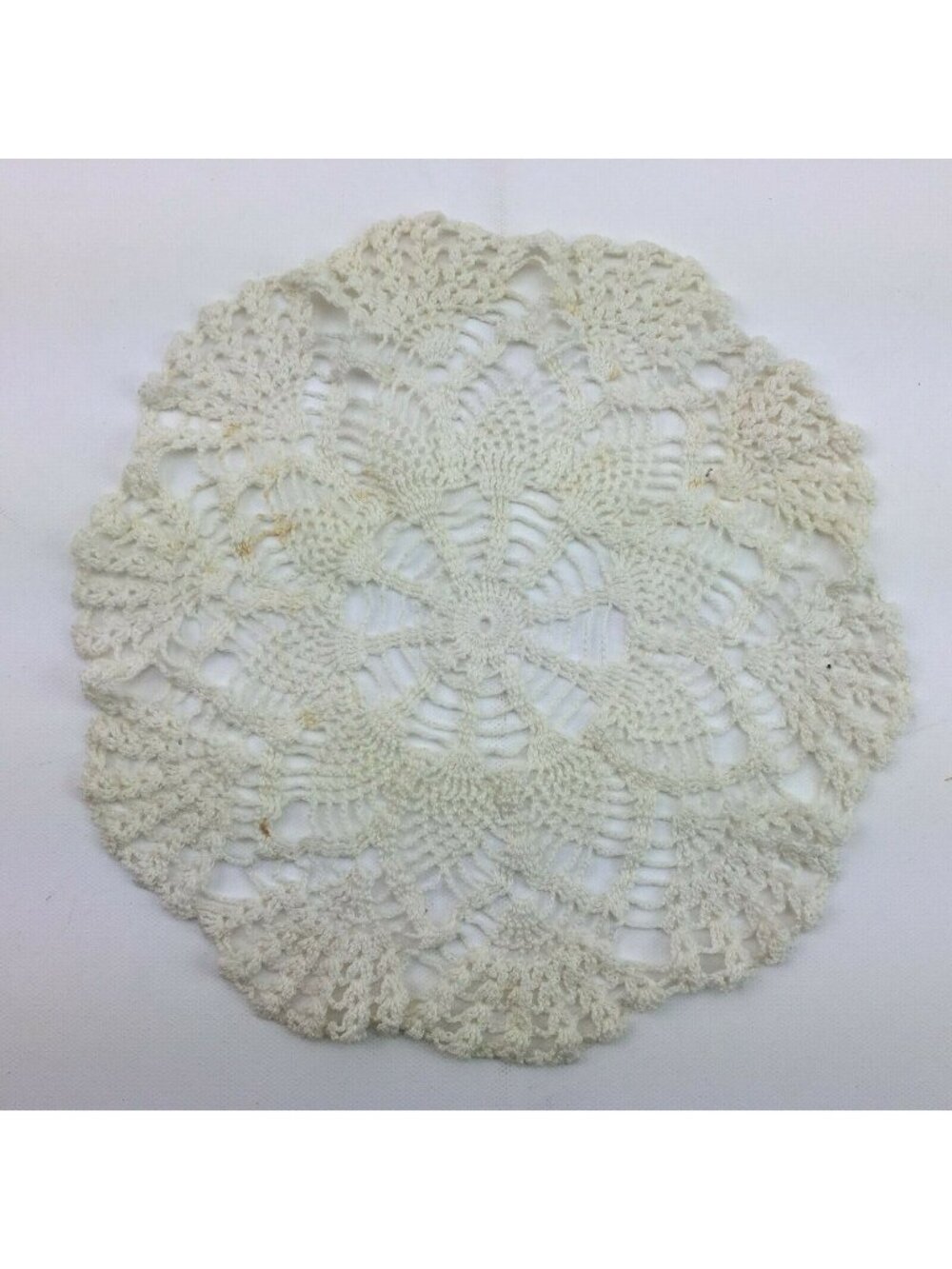 Handmade 10" Crochet Doily Table Decoration Round Hand Crafted Needlework Craft